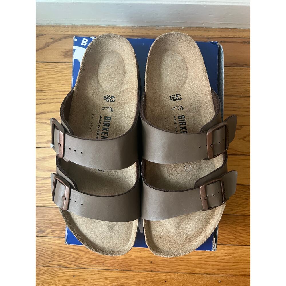 NEW Birkenstock Sandals Arizona Regular Fit Mocca Brown Men Size 43 US Size 10 - Picture 3 of 9